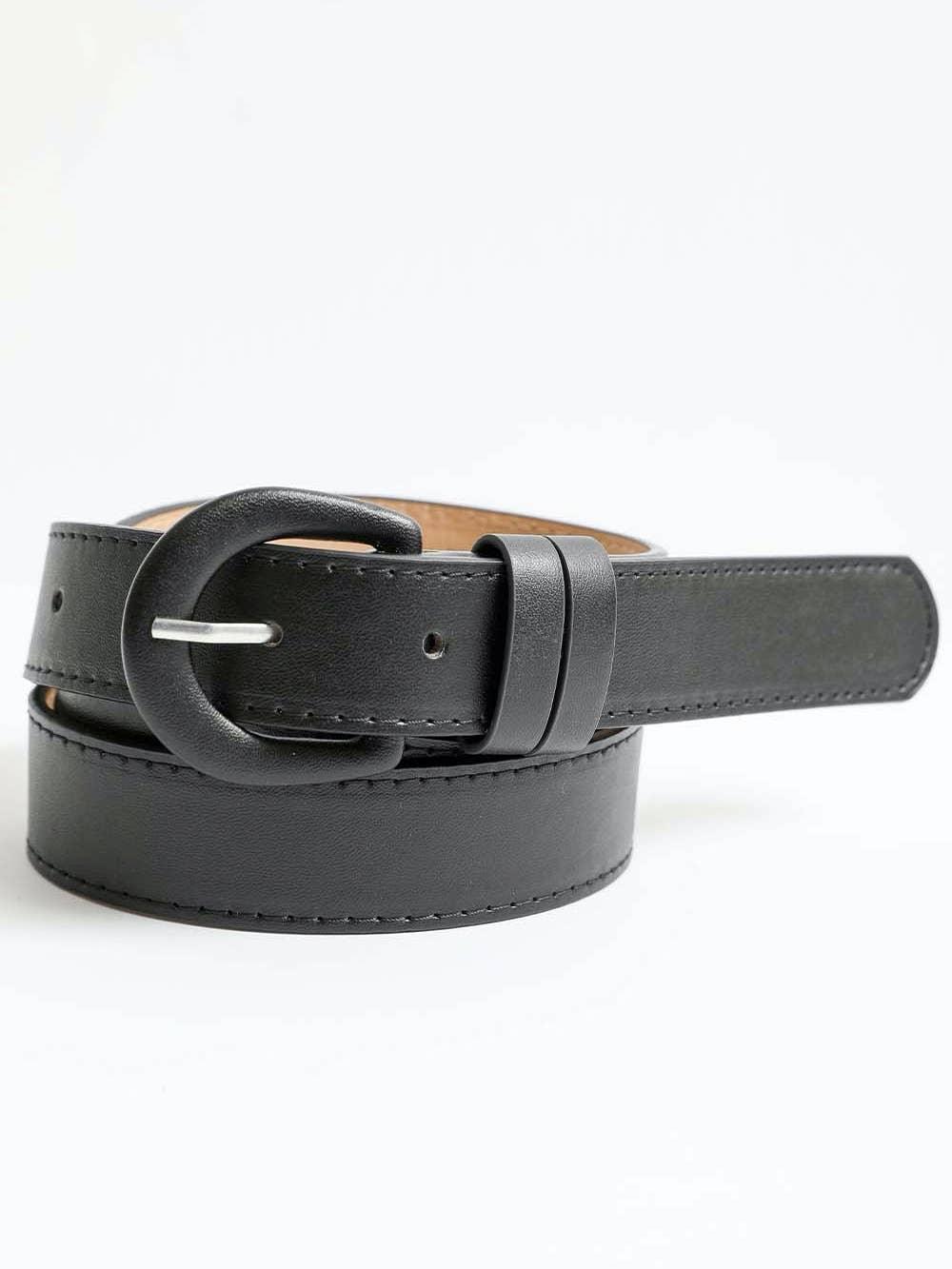 Classic Leather Belt in Black - Classic Leather Belt in Black - undefined - Salt and Honey
