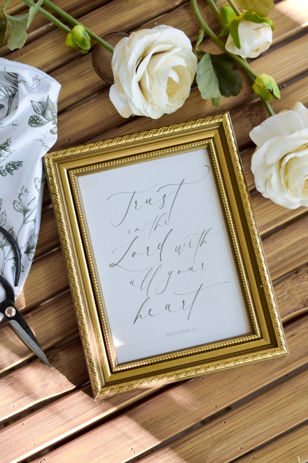 Trust in the Lord Scripture Artwork - Trust in the Lord Scripture Artwork - Default Title - Salt and Honey