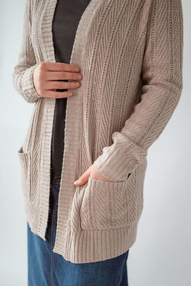 Daphne Cardigan in Creamy Taupe - Daphne Cardigan in Creamy Taupe - undefined - Salt and Honey