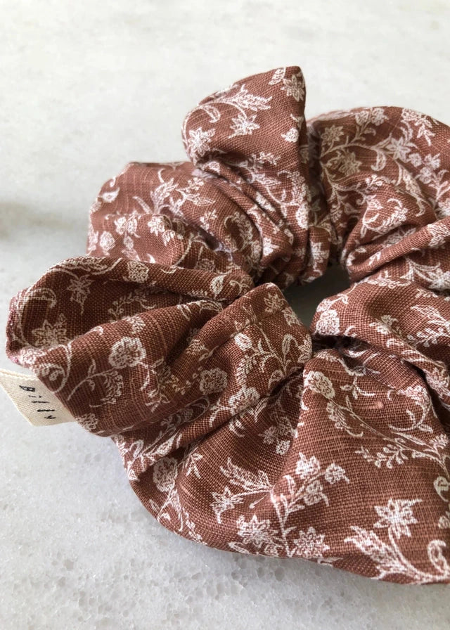 Valencia Fall Flower Scrunchie