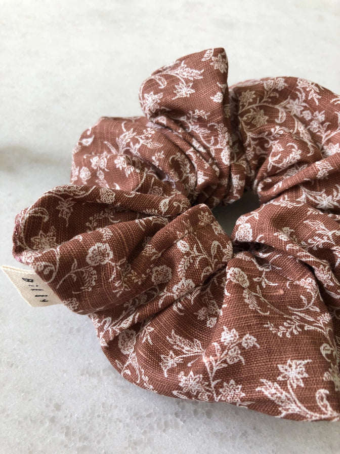 Valencia Fall Flower Scrunchie