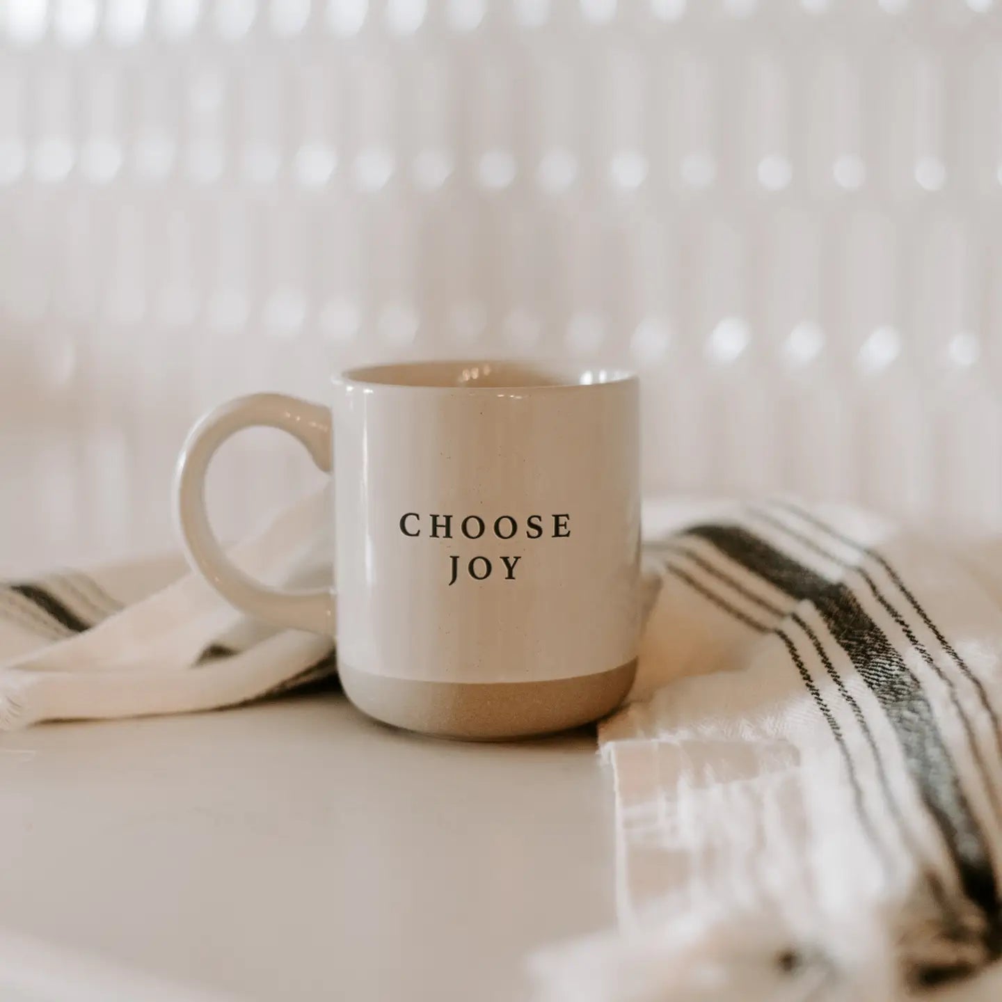 Choose Joy Stoneware Coffee Mug