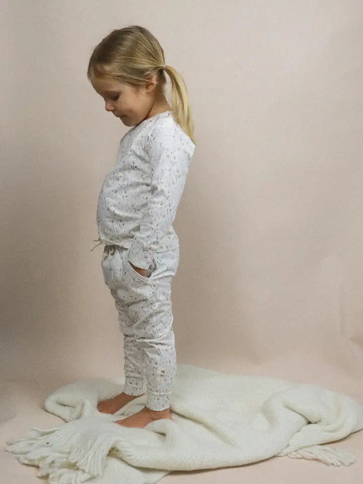 Organic Cotton Wildflower Toddler Pajama Set