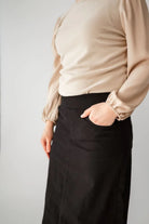 Emma Maxi Skirt in Black - Emma Maxi Skirt in Black - S - Salt and Honey