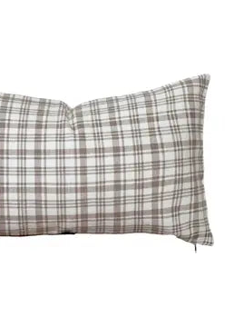 Brown Plaid Pillow Cover - Brown Plaid Pillow Cover - Default Title - Salt and Honey