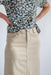 Faith Khaki Long Denim Maxi Skirt - Faith Khaki Long Denim Maxi Skirt - undefined - Salt and Honey