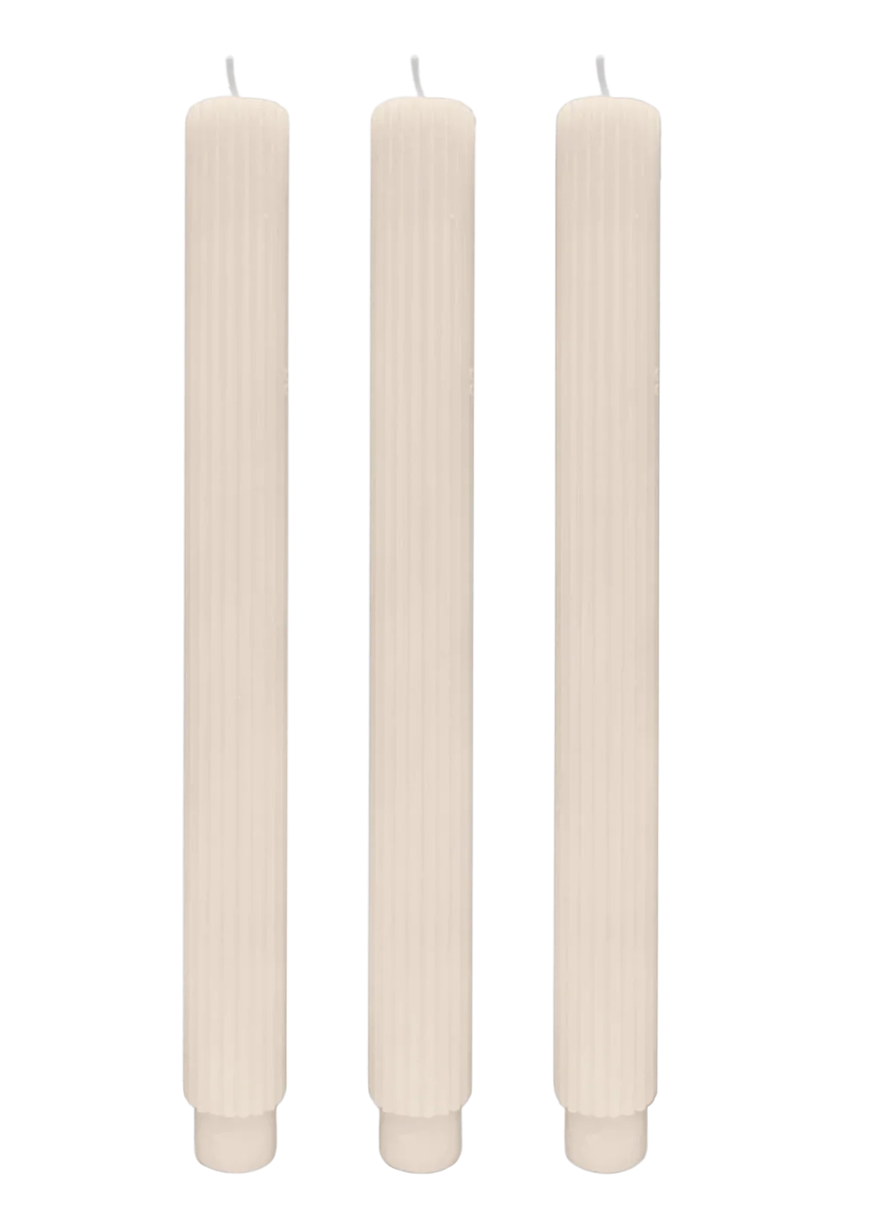Fluted Taper Candles - Fluted Taper Candles - Default Title - Salt and Honey