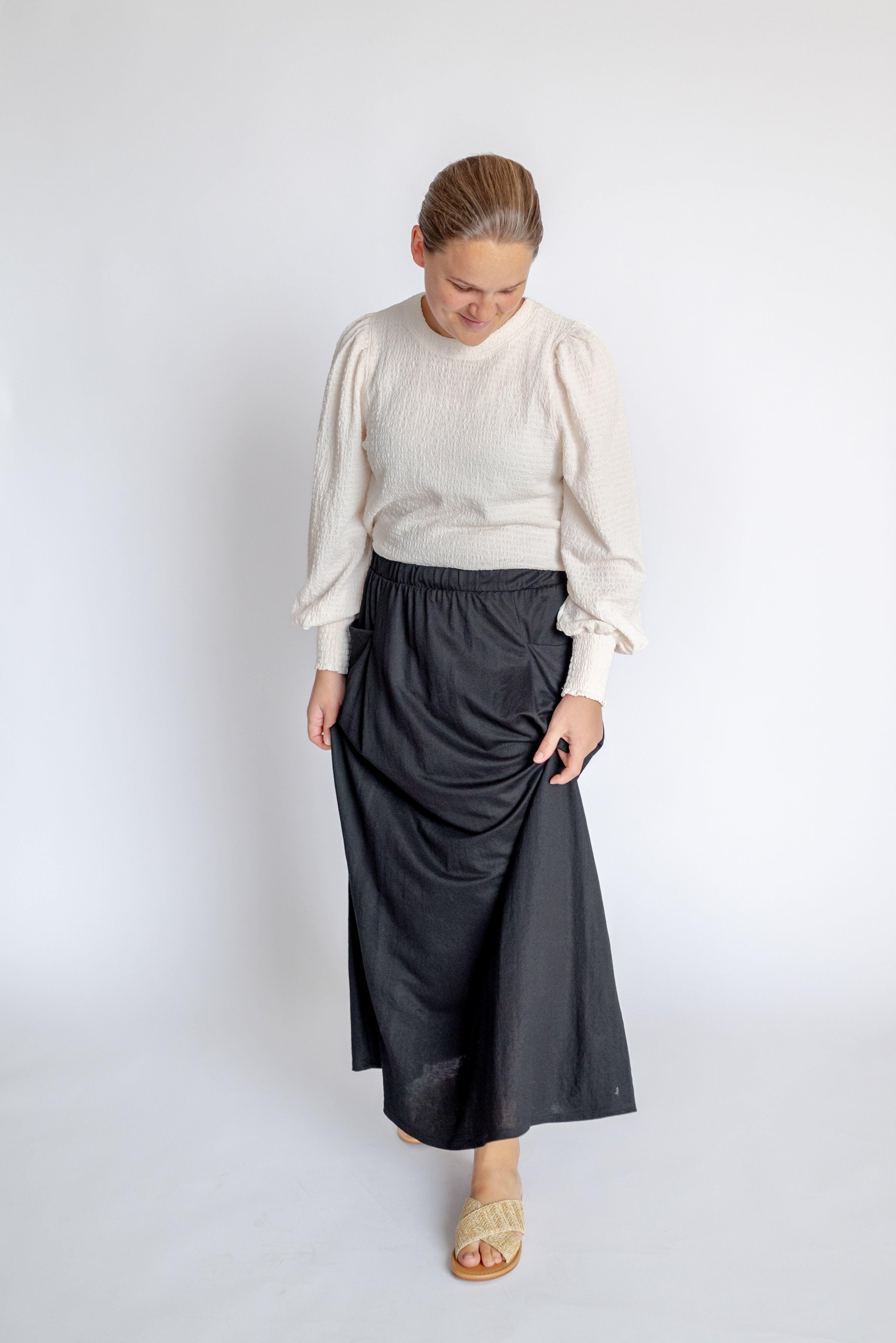 Gabi Maxi Skirt in Black - Gabi Maxi Skirt in Black - undefined - Salt and Honey