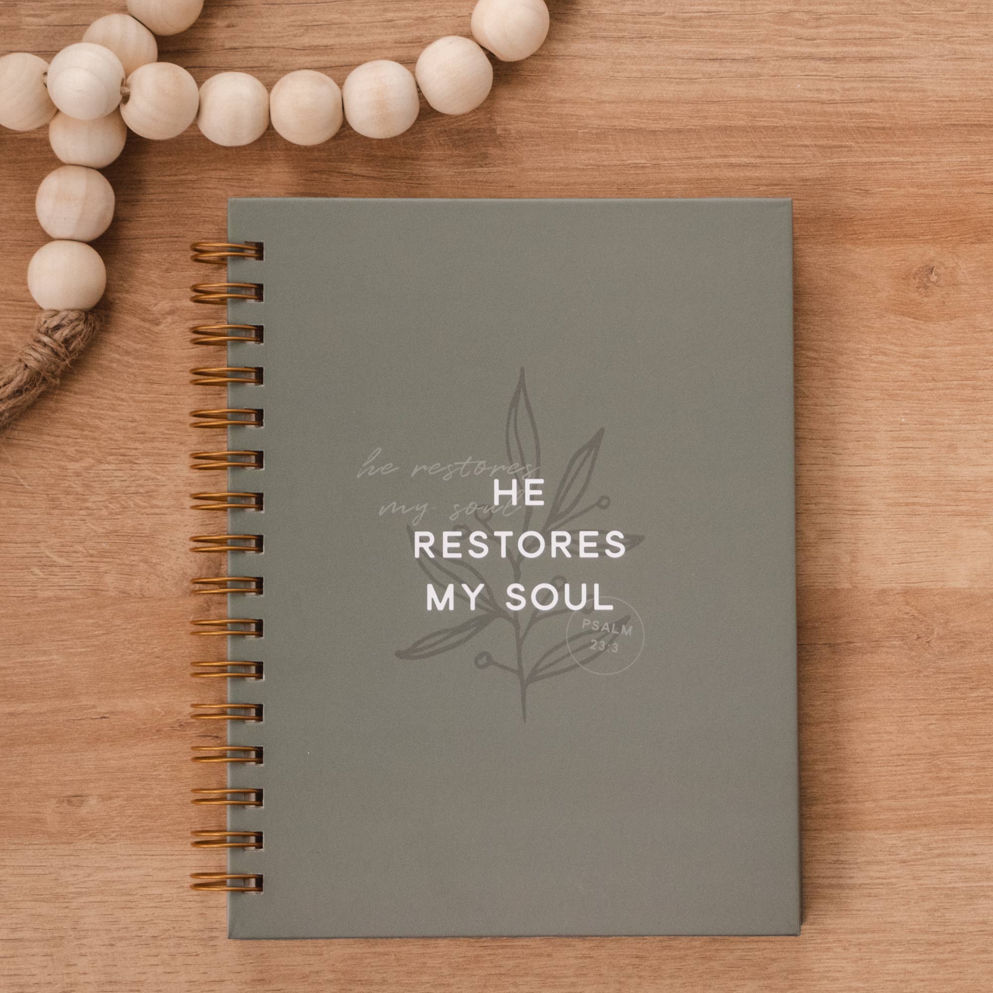 He Restores My Soul Hardcover Journal - He Restores My Soul Hardcover Journal - Default Title - Salt and Honey