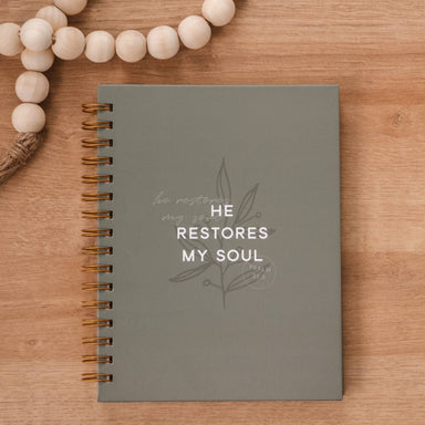 He Restores My Soul Hardcover Journal - He Restores My Soul Hardcover Journal - Default Title - Salt and Honey