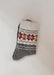 Snowflake Patterned Socks in Charcoal - Snowflake Patterned Socks in Charcoal - Default Title - Salt and Honey