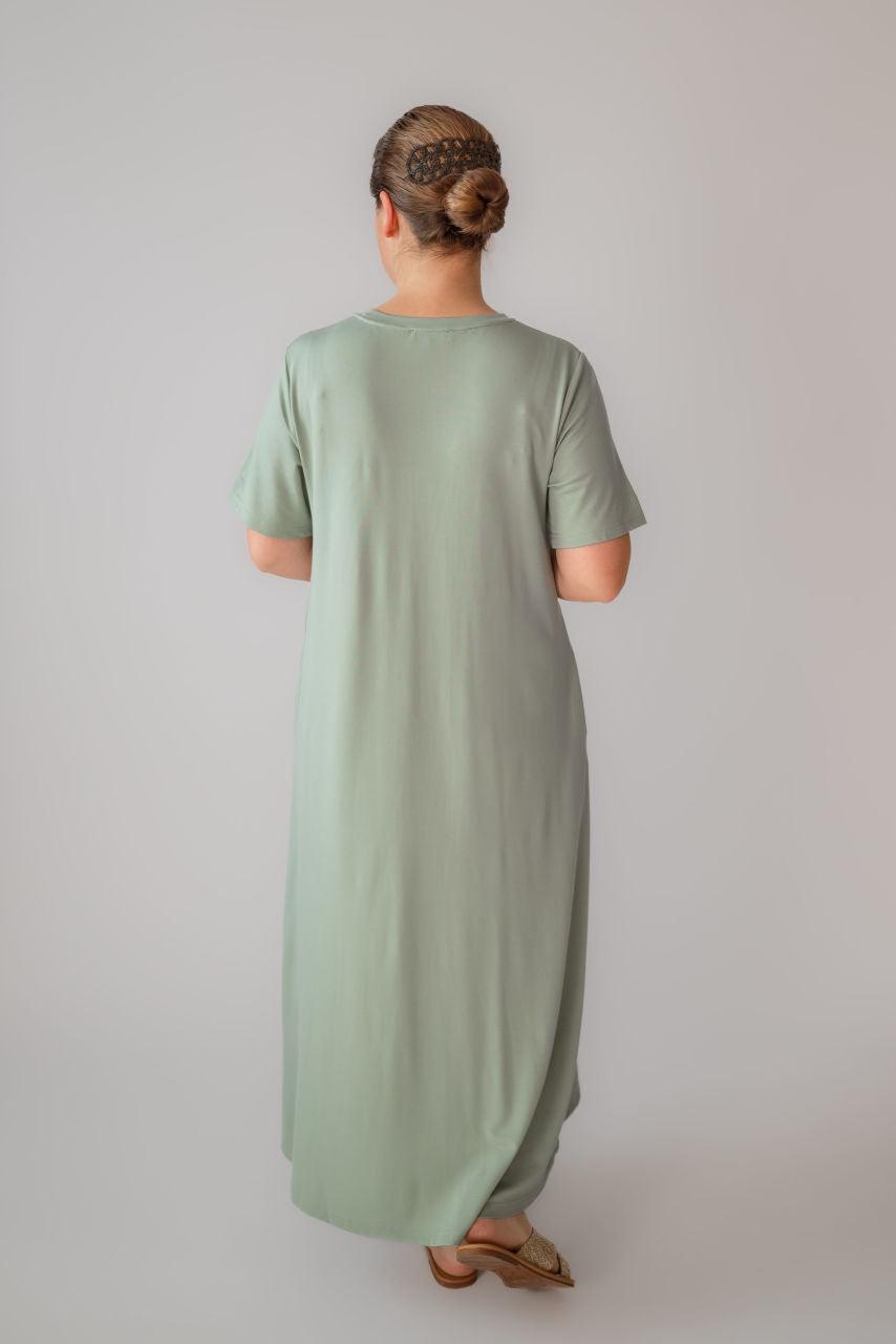 Jessica Knit Midi Dress in Calm Sage - Jessica Knit Midi Dress in Calm Sage - undefined - Salt and Honey