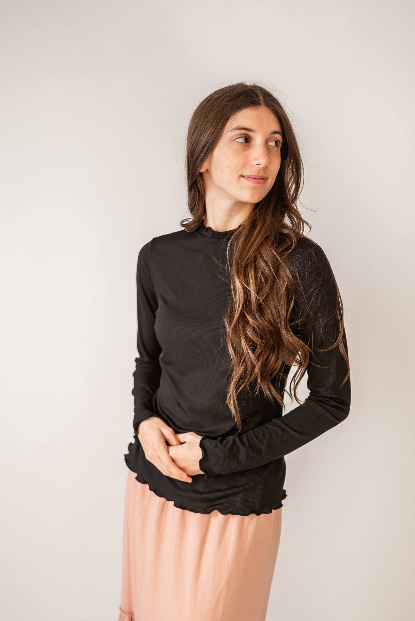 Kari Knit Top in Black - FINAL SALE