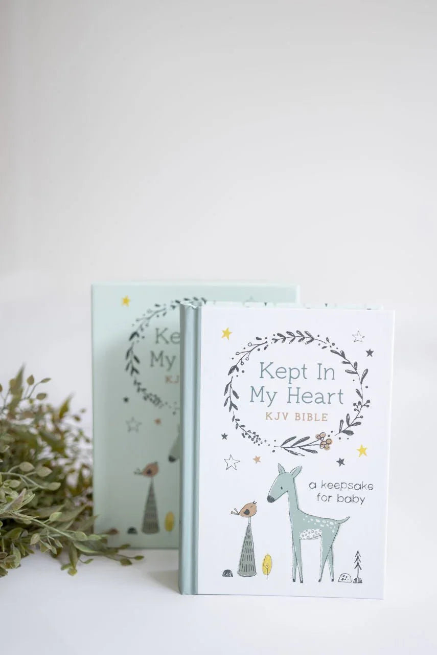 Kept in My Heart KJV Bible (Hazel Woodland) - A Keepsake for Baby - Kept in My Heart KJV Bible (Hazel Woodland) - A Keepsake for Baby - Default Title - Salt and Honey