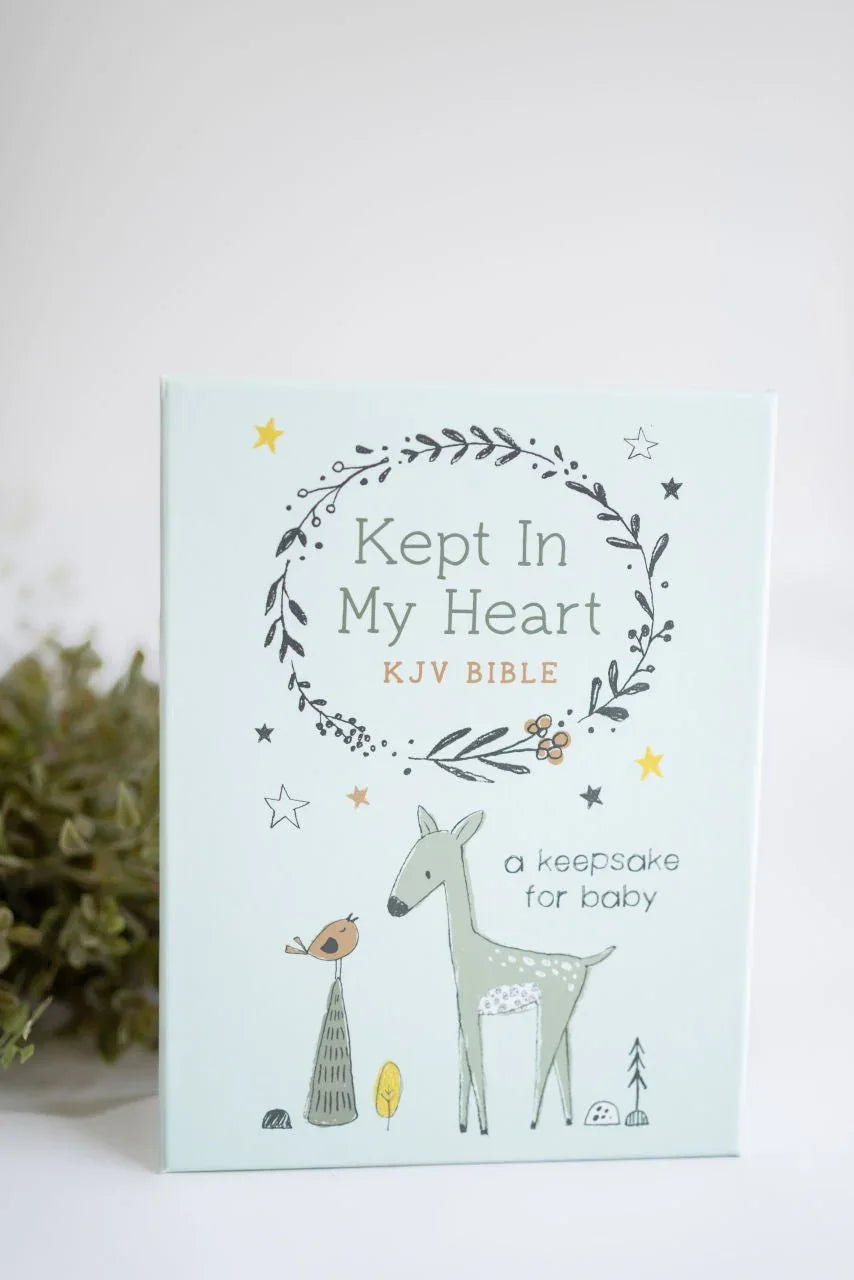 Kept in My Heart KJV Bible (Hazel Woodland) - A Keepsake for Baby - Kept in My Heart KJV Bible (Hazel Woodland) - A Keepsake for Baby - Default Title - Salt and Honey