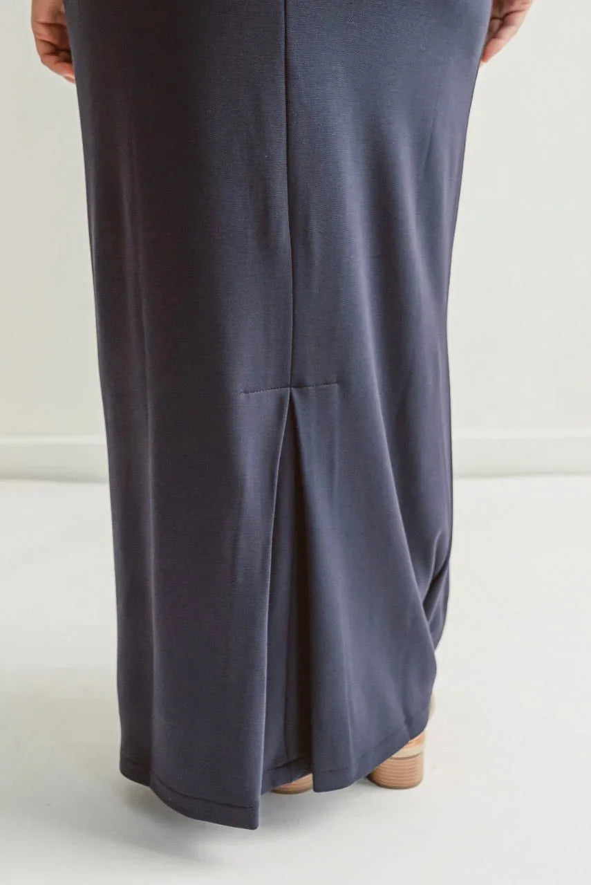 Loretta Knit Maxi Skirt in Navy - FINAL SALE - Loretta Knit Maxi Skirt in Navy - FINAL SALE - XS (36) - Salt and Honey