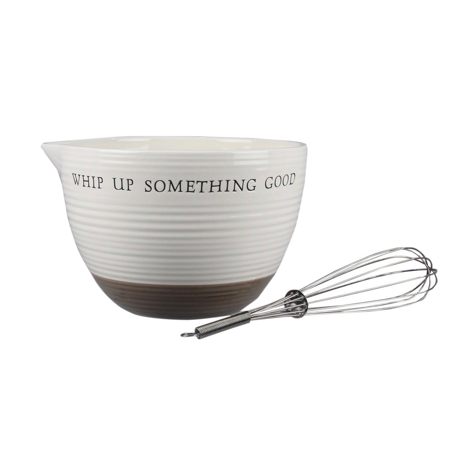 Mixing Bowl with Metal Whisk - Mixing Bowl with Metal Whisk - undefined - Salt and Honey
