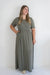 Jasmine Ribbed Maxi Dress in Olive - FINAL SALE - Jasmine Ribbed Maxi Dress in Olive - FINAL SALE - XS - Salt and Honey