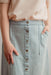 Olivet Cotton Midi Skirt in Light Wash - Olivet Cotton Midi Skirt in Light Wash - S - Salt and Honey