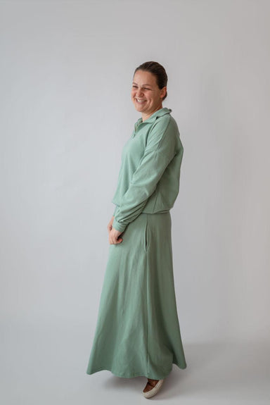 Rae-Lynn Sweatshirt & Skirt Set in Fresh Mint - Rae-Lynn Sweatshirt & Skirt Set in Fresh Mint - undefined - Salt and Honey