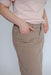 Remi Denim Midi Skirt in Desert Taupe - Remi Denim Midi Skirt in Desert Taupe - undefined - Salt and Honey