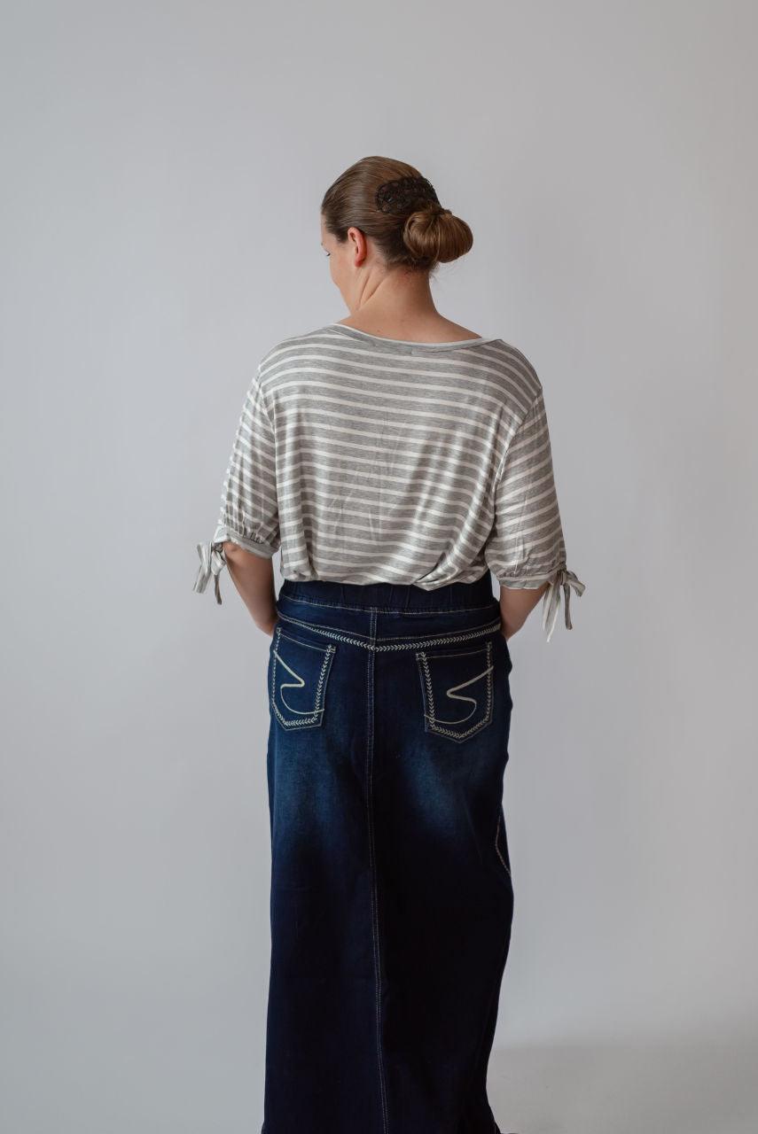 Rosa Striped Short Sleeve Top - FINAL SALE - Rosa Striped Short Sleeve Top - FINAL SALE - undefined - Salt and Honey