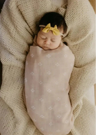 Sand-Pink Square Baby Swaddle - Sand-Pink Square Baby Swaddle - Default Title - Salt and Honey