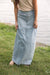 Sara Skirt in Light Wash 39" Length - Sara Skirt in Light Wash 39" Length - undefined - Salt and Honey