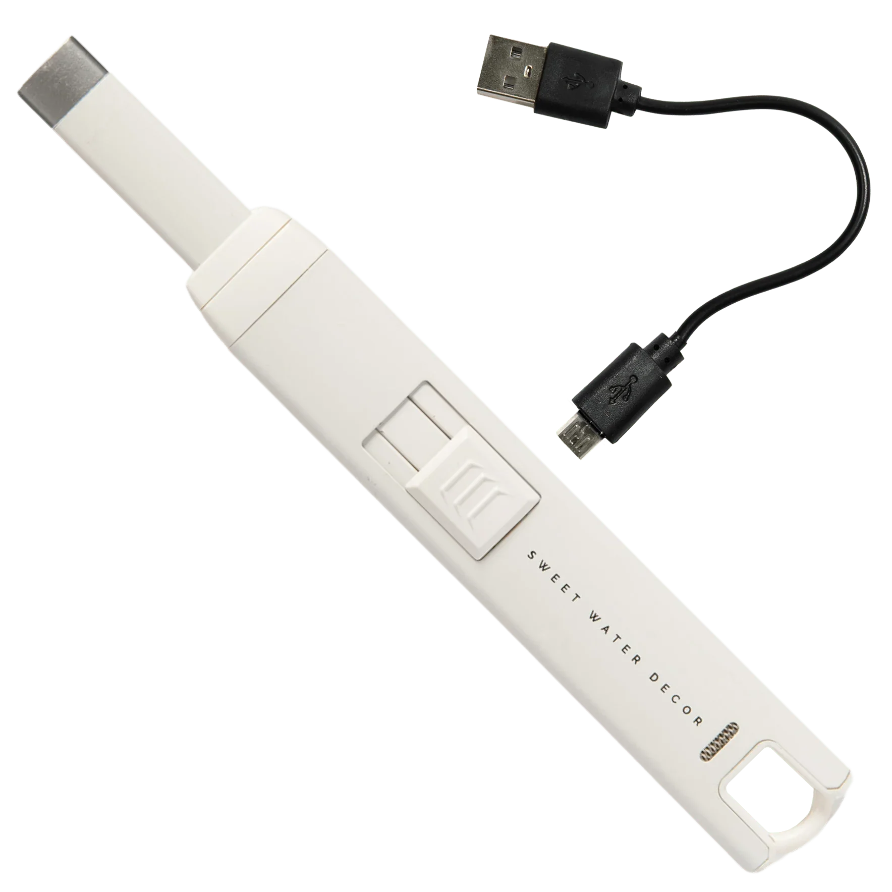 Slate White Large Rechargeable Electric Lighter - Slate White Large Rechargeable Electric Lighter - Default Title - Salt and Honey