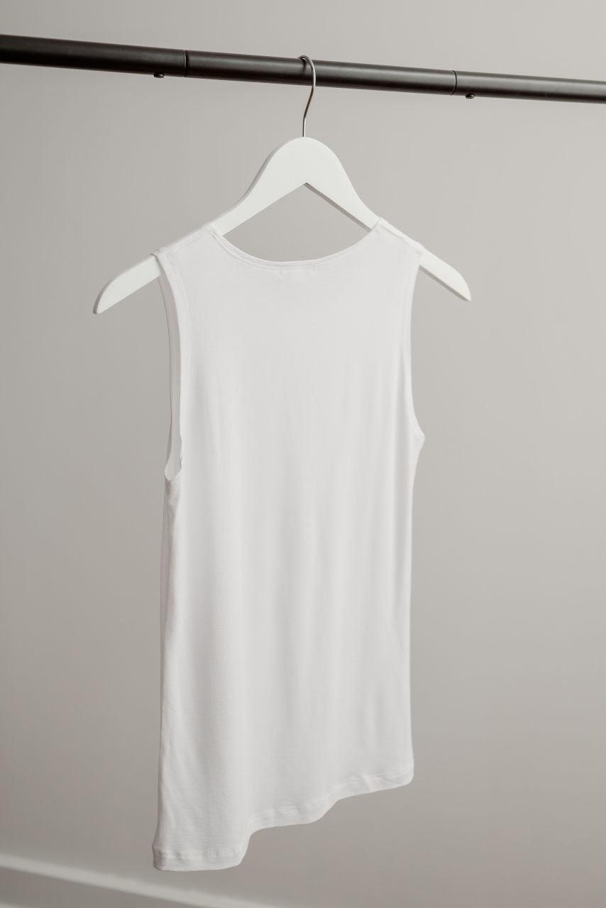 Sleeveless White Layering Tank Top - Sleeveless White Layering Tank Top - XS - Salt and Honey