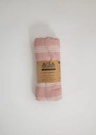 Striped Muslin Swaddle Baby Blanket in Smoke Rose - Striped Muslin Swaddle Baby Blanket in Smoke Rose - Default Title - Salt and Honey