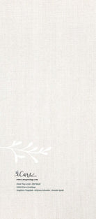 Minimalist textured cream background with subtle white botanical graphic and small text at bottom