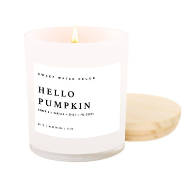 Hello Pumpkin 11 oz Soy Candle - Hello Pumpkin 11 oz Soy Candle - undefined - Salt and Honey