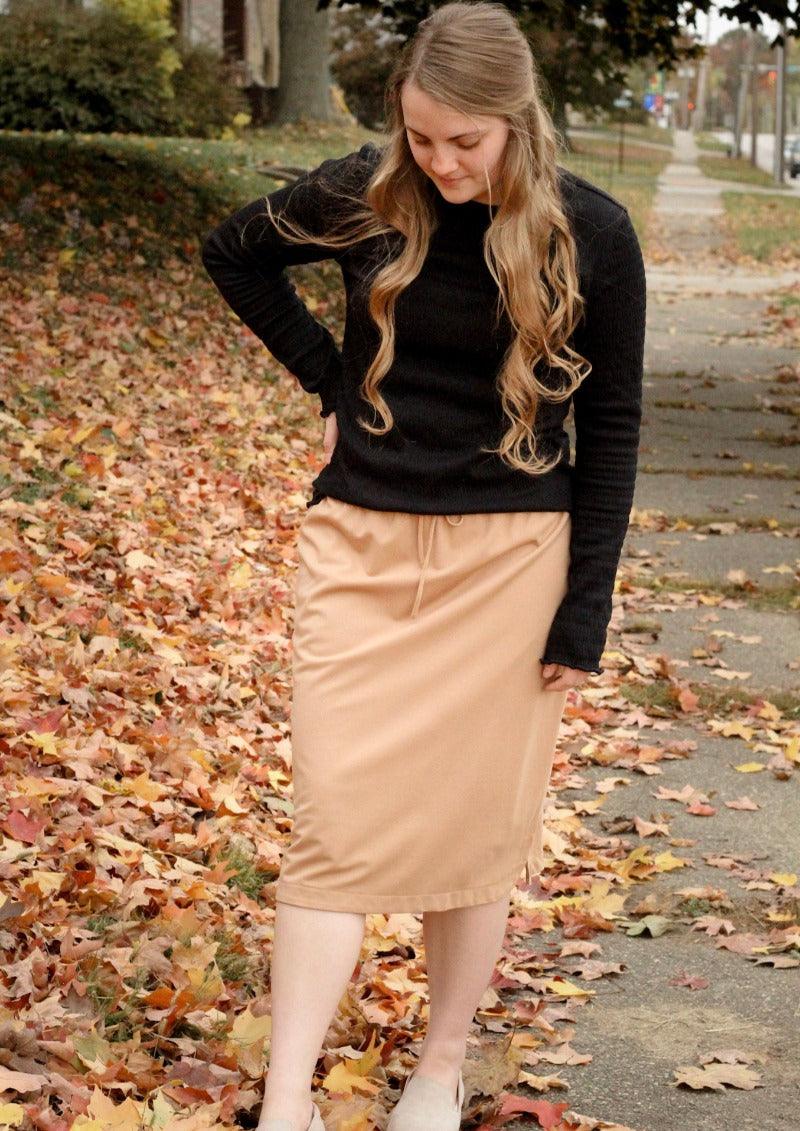 Olivia Skirt in Clay - FINAL SALE - Olivia Skirt in Clay - FINAL SALE - undefined - Salt and Honey