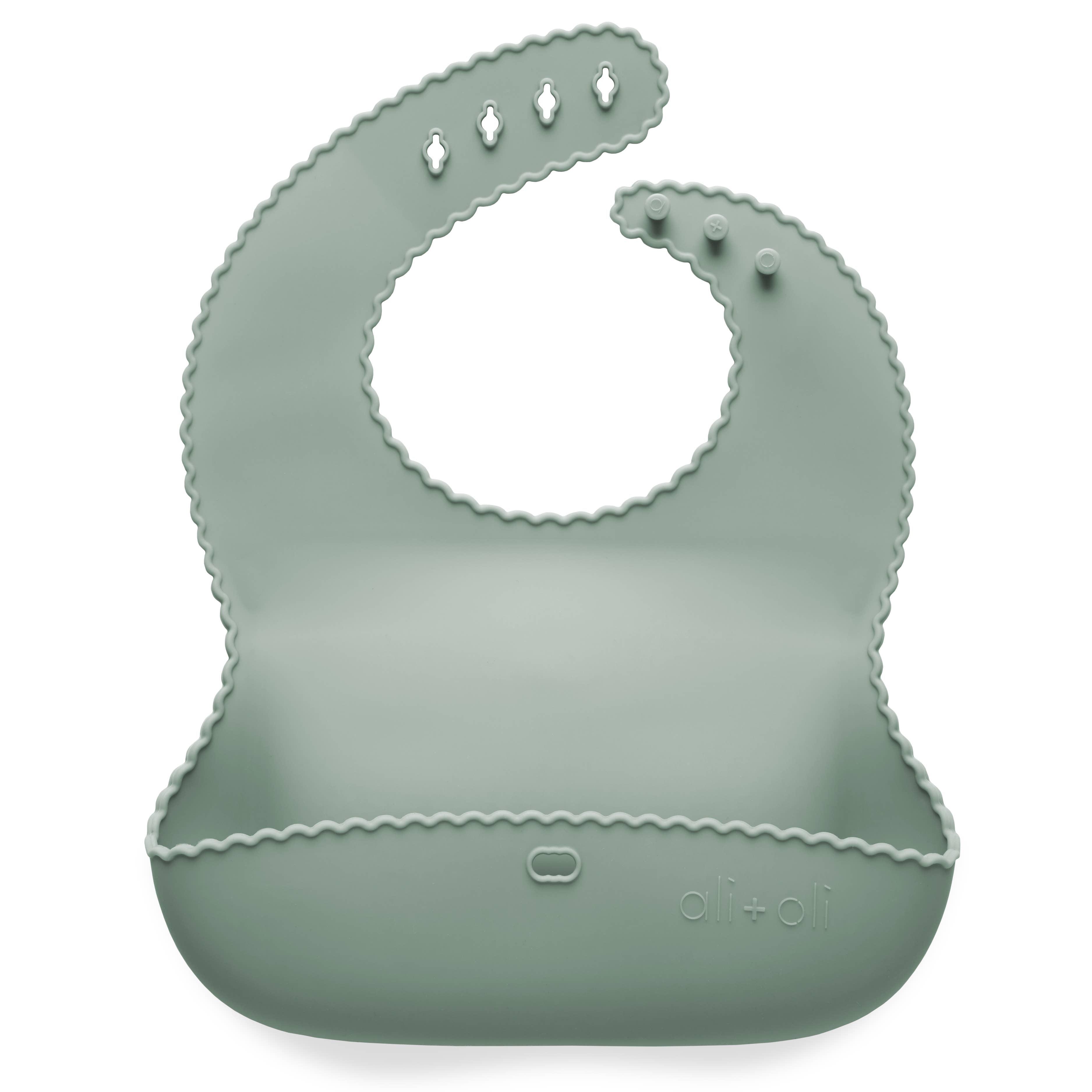 Silicone Baby Bib in Mint - Silicone Baby Bib in Mint - undefined - Salt and Honey